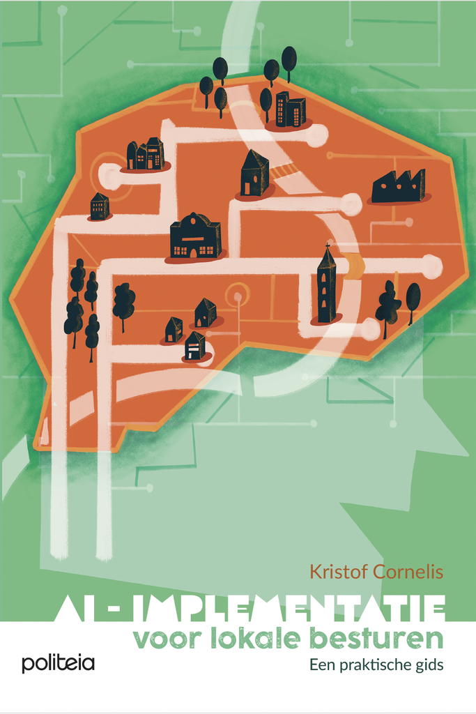 Boekcover AI-implementatie voor lokale besturen door Kristof Cornelis
